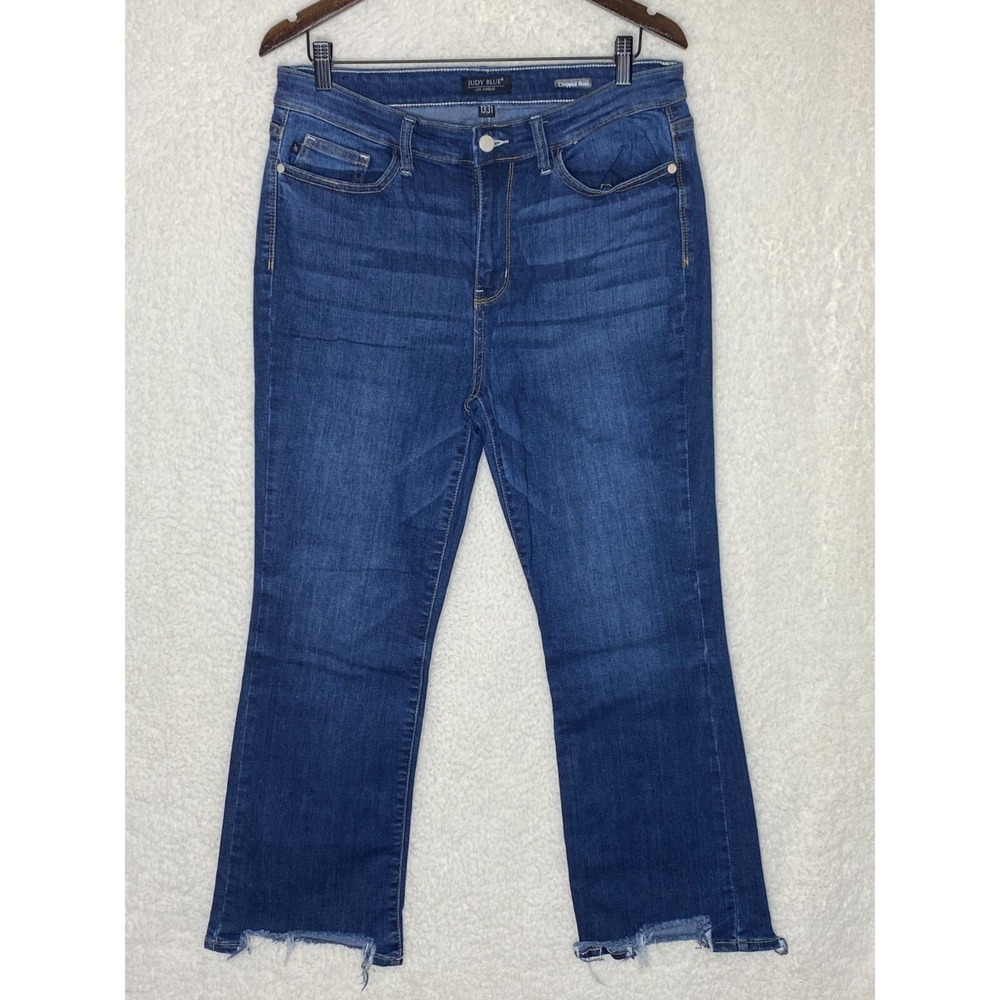 Judy Blue Bootcut Jeans Womens 13/31 Blue Faded Stretch Western style #JB82416MD